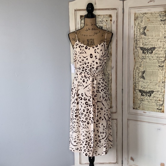 Nine West Belted Slip Dress Sz L NWT - Picture 7 of 16